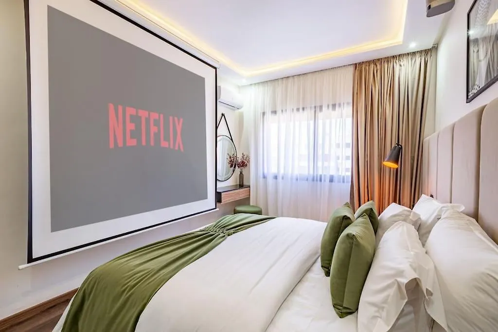 Luxury Apartment Gueliz, Cinema Bedroom Experience Marrákes